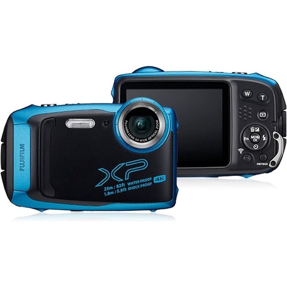 FujiFilm FinePix XP140 Digital Camera Waterproof Sky Blue Complete Bundle - Picture 2 of 9